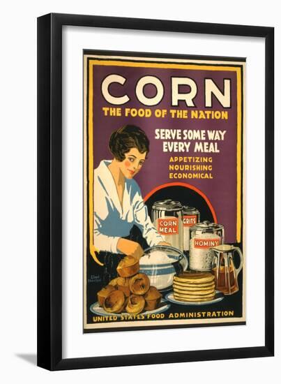 Corn, the Food of the Nation-null-Framed Art Print