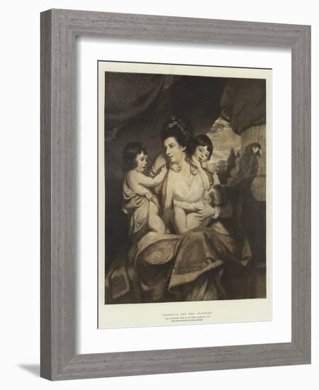 Cornelia and Her Children-Sir Joshua Reynolds-Framed Giclee Print