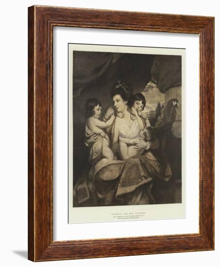 Cornelia and Her Children-Sir Joshua Reynolds-Framed Giclee Print