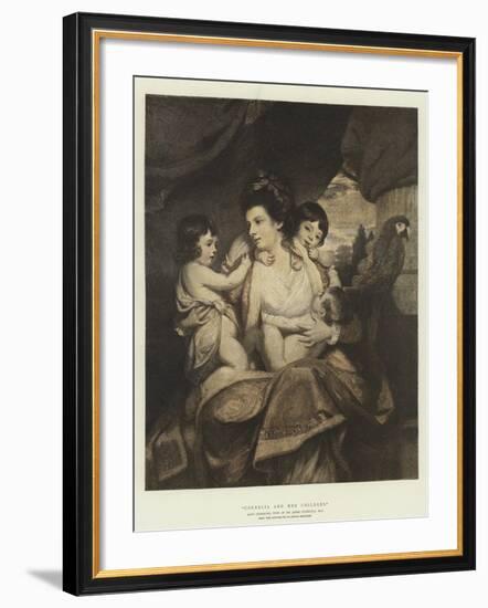 Cornelia and Her Children-Sir Joshua Reynolds-Framed Giclee Print