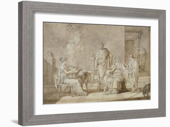 Cornelia Presenting Her Two Young Sons-Louis Gauffier-Framed Giclee Print