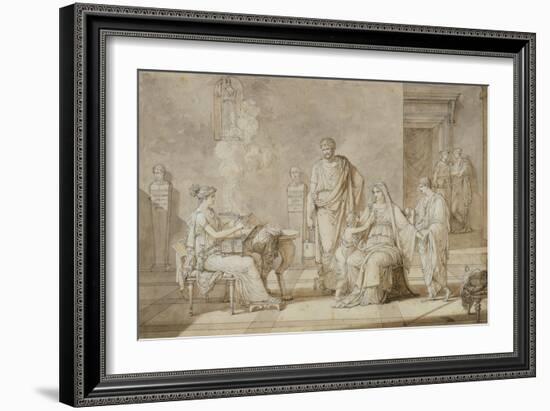 Cornelia Presenting Her Two Young Sons-Louis Gauffier-Framed Giclee Print