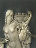 Chiselled Silver Plate Depicting Mythological Scene. Detail: Diana the Hunter-Cornelio Ghiretti-Giclee Print