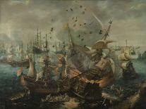 The Explosion of the Spanish Flagship during the Battle of Gibraltar, c.1621-Cornelis Claesz Van Wieringen-Premier Image Canvas