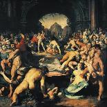 Massacre of Innocents, Central Panel of Triptych-Cornelis Cornelisz Van Haarlem-Premier Image Canvas