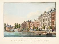 Vue D'Amsterdam No.15. De Botermarkt. Le Marché Au Beurre, 1825-Cornelis de Kruyff-Framed Giclee Print