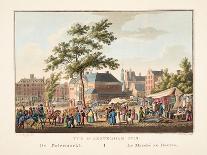 Vue D'Amsterdam No.15. De Botermarkt. Le Marché Au Beurre, 1825-Cornelis de Kruyff-Framed Premium Giclee Print