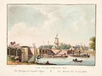 Vue D'Amsterdam No.8. De Hooge of Amstel Sluis. Le Pont De L'Amstel, 1825-Cornelis de Kruyff-Giclee Print