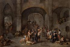 To Visit the Imprisoned, Cycle from the Seven Works of Mercy, after 1625-Cornelis De Wael-Giclee Print