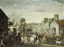 Genoese Troops Boarding Galen in Port of Genoa-Cornelis De Wael-Giclee Print
