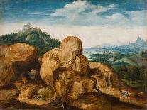 Landscape with Flight into Egypt, Ca 1545-Cornelis Massys-Premier Image Canvas