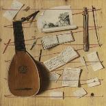 Trompe L'Oeil Still Life with a Lute, Rebec and Music Sheets-Cornelis Norbertus Gijsbrechts-Giclee Print