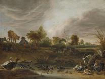 Landscape with Animals-Cornelis Saftleven-Art Print