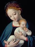 The Holy Family with the Infant St John-Cornelis van Cleve-Mounted Giclee Print