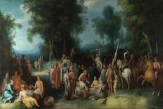 The Baptism of Christ-Cornelis Van Haarlem-Mounted Giclee Print