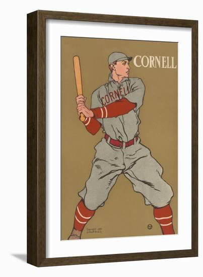 Cornell Baseball-Edward Penfield-Framed Art Print