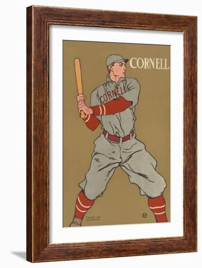 Cornell Baseball-Edward Penfield-Framed Art Print