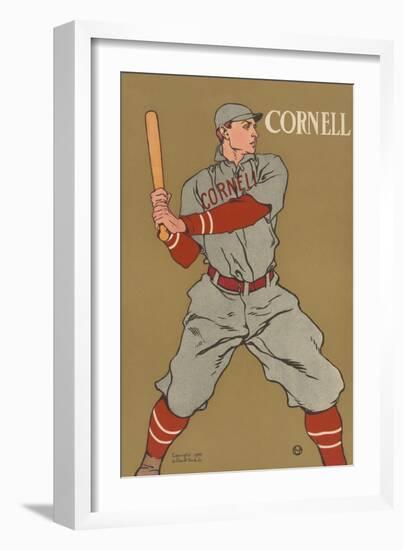 Cornell Baseball-Edward Penfield-Framed Art Print