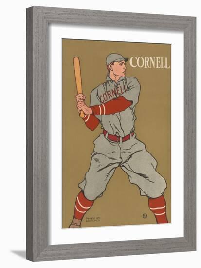 Cornell Baseball-Edward Penfield-Framed Premium Giclee Print