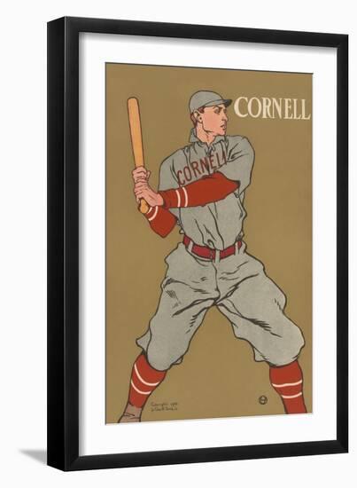 Cornell Baseball-Edward Penfield-Framed Premium Giclee Print