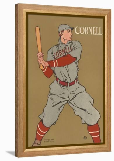 Cornell Baseball-Edward Penfield-Framed Stretched Canvas
