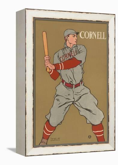 Cornell Baseball-Edward Penfield-Framed Stretched Canvas