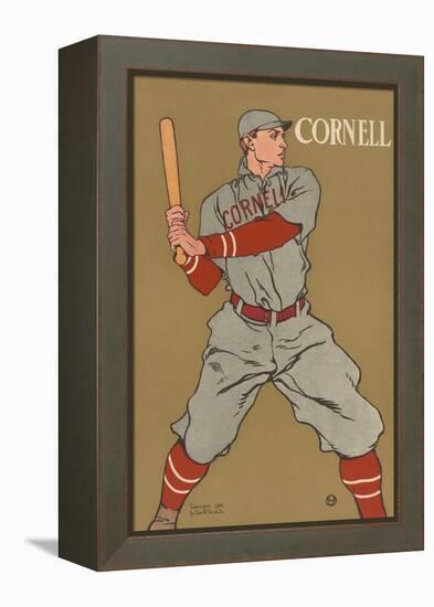 Cornell Baseball-Edward Penfield-Framed Stretched Canvas