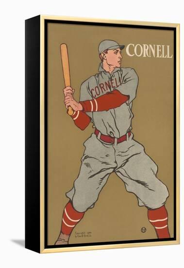 Cornell Baseball-Edward Penfield-Framed Stretched Canvas