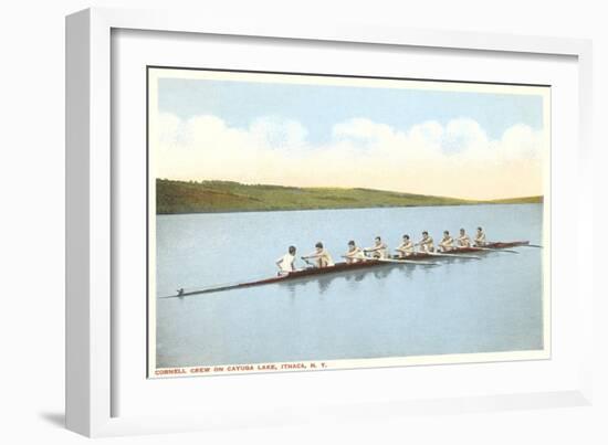 Cornell Crew on Cayuga Lake, Ithaca, New York-null-Framed Art Print