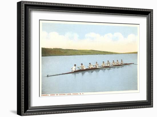 Cornell Crew on Cayuga Lake, Ithaca, New York-null-Framed Art Print