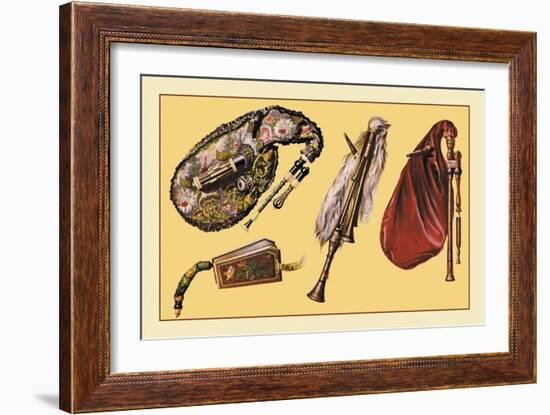 Cornemuse, Calabrian Bagpipe, Musette-null-Framed Art Print