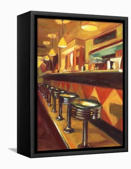 Corner Cafe-Pam Ingalls-Framed Premier Image Canvas