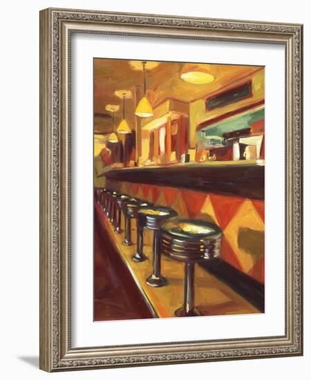 Corner Cafe-Pam Ingalls-Framed Giclee Print