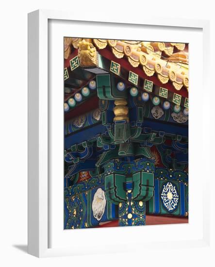 Corner Detail on Palace of Heavenly Purity, UNESCO World Heritage Site, Forbidden City, Beijing, Ch-Kimberly Walker-Framed Photographic Print