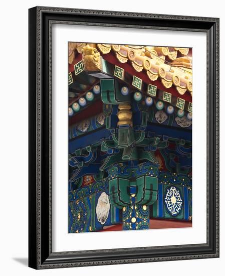 Corner Detail on Palace of Heavenly Purity, UNESCO World Heritage Site, Forbidden City, Beijing, Ch-Kimberly Walker-Framed Photographic Print