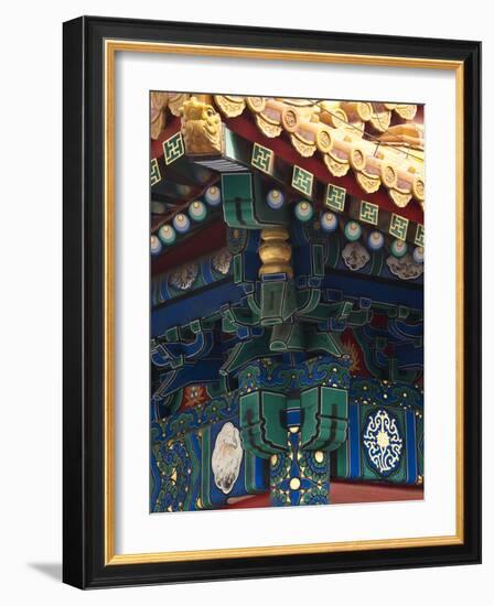 Corner Detail on Palace of Heavenly Purity, UNESCO World Heritage Site, Forbidden City, Beijing, Ch-Kimberly Walker-Framed Photographic Print