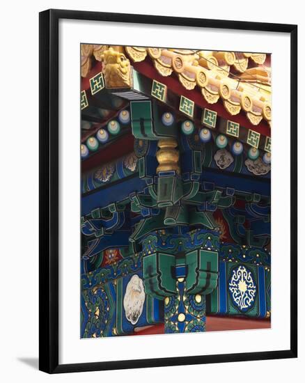 Corner Detail on Palace of Heavenly Purity, UNESCO World Heritage Site, Forbidden City, Beijing, Ch-Kimberly Walker-Framed Photographic Print