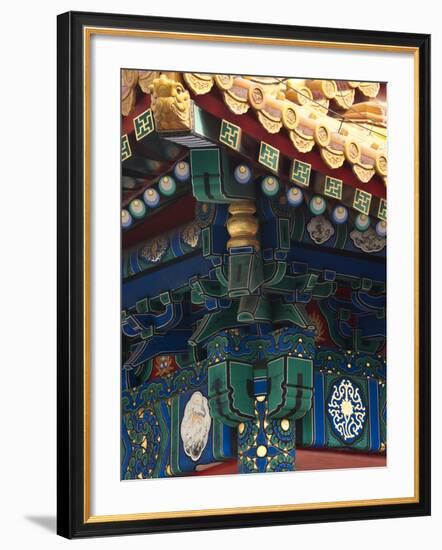 Corner Detail on Palace of Heavenly Purity, UNESCO World Heritage Site, Forbidden City, Beijing, Ch-Kimberly Walker-Framed Photographic Print