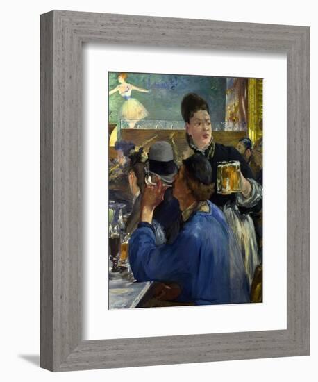 Corner of a Cafe-Concert, 1878-80-Edouard Manet-Framed Giclee Print