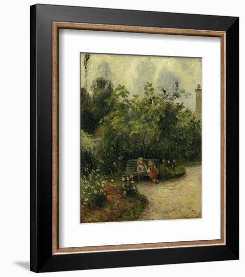 Corner of a Garden at the Hermitage, c.1877-Camille Pissarro-Framed Art Print