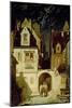 Corner of a German Town by Moonlight-Carl Spitzweg-Mounted Giclee Print