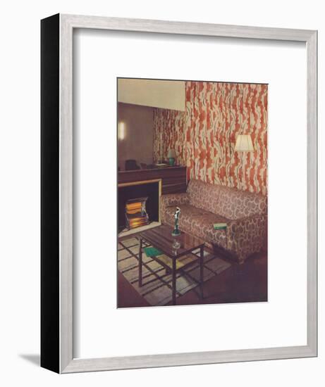 'Corner of a lounge in a London flat by Ian Henderson', c1945-Unknown-Framed Photographic Print