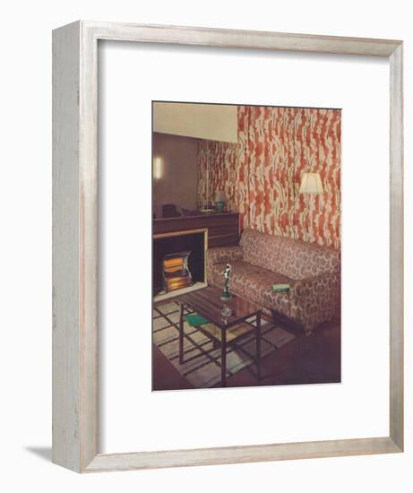 'Corner of a lounge in a London flat by Ian Henderson', c1945-Unknown-Framed Photographic Print