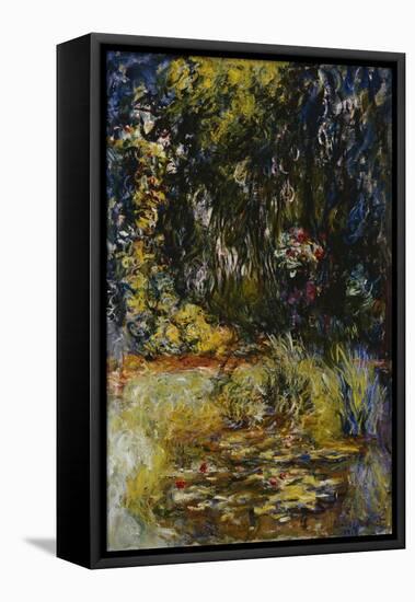 Corner of a Pond with Waterlilies, 1918-Claude Monet-Framed Premier Image Canvas