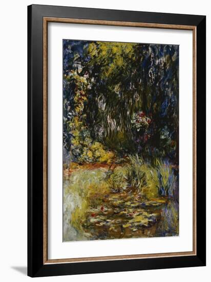 Corner of a Pond with Waterlilies, 1918-Claude Monet-Framed Giclee Print