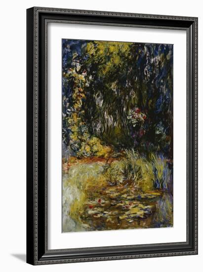 Corner of a Pond with Waterlilies, 1918-Claude Monet-Framed Giclee Print