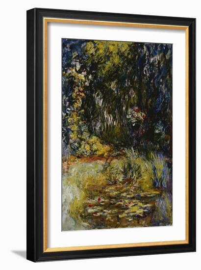 Corner of a Pond with Waterlilies, 1918-Claude Monet-Framed Giclee Print