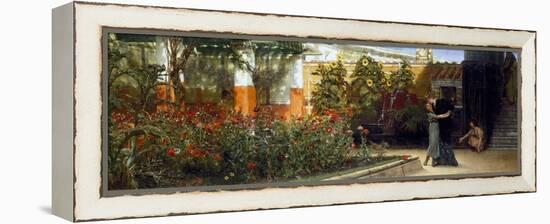 Corner of a Roman Garden, 1878-Sir Lawrence Alma-Tadema-Framed Premier Image Canvas