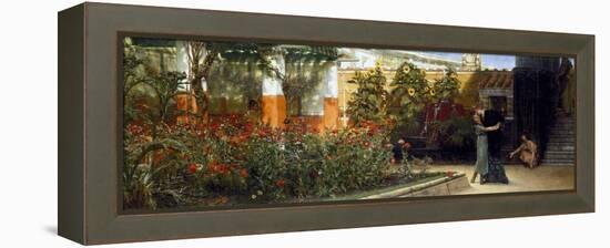 Corner of a Roman Garden, 1878-Sir Lawrence Alma-Tadema-Framed Premier Image Canvas