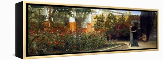 Corner of a Roman Garden, 1878-Sir Lawrence Alma-Tadema-Framed Premier Image Canvas